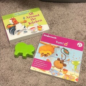 Kindermusik singalong level 1 books and elephant rattle